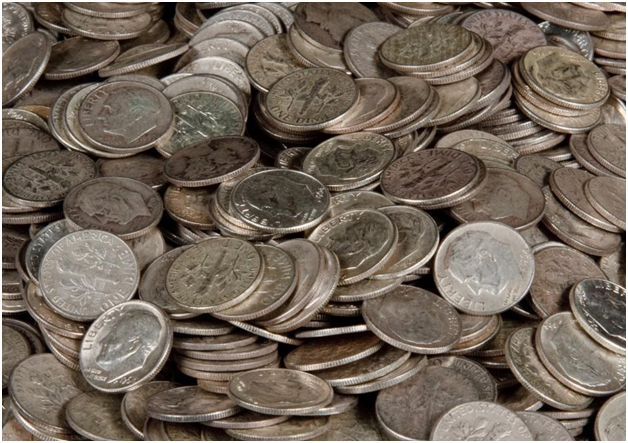 Silver coins can be sold for up to several hundreds of dollars