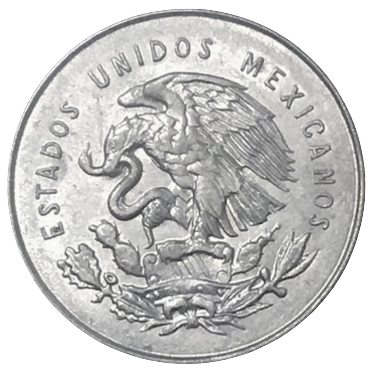 1951 Mexican .300 Silver Twenty-Five Centavos obverse: Mexican national arms