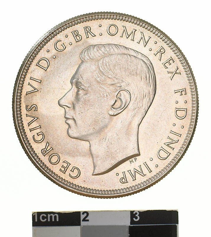 1937 Australian silver crown obverse - George VI head facing left