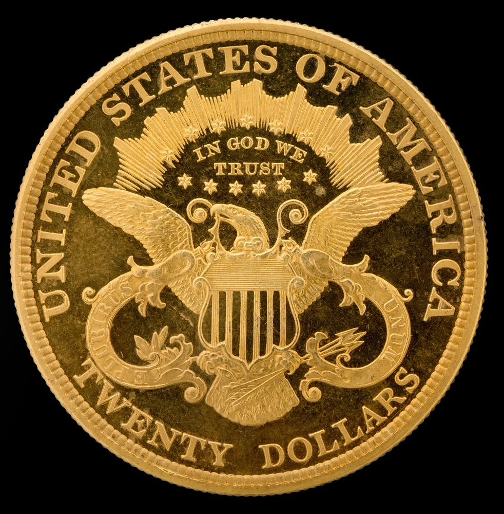 Liberty Head Double Eagle — Type III TWENTY DOLLARS reverse — 1877 Type III Liberty Head double eagle with TWENTY DOLLARS reverse